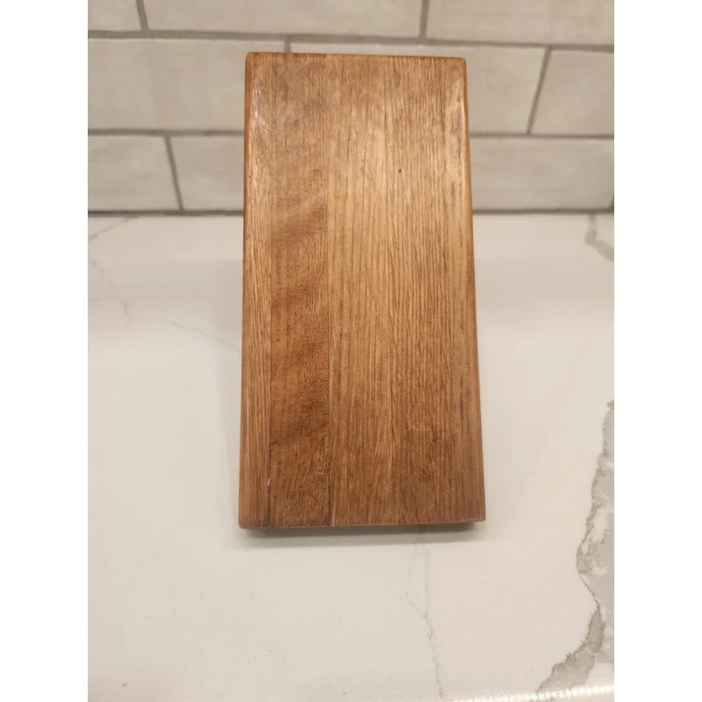 Cutco 5 Slot‎ Knife Block Wood Oak - Made in the USA Used. Block Only